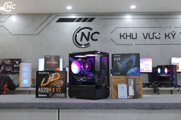 Bộ PC Gaming AMD Ryzen 5 5500, RAM 16GB, VGA 6GB [TẶNG MÀN HÌNH]