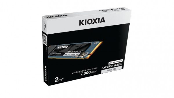 Ổ Cứng SSD KIOXIA EXCERIA BASIC 2TB M.2 NVMe PCIe Gen4 x4 (LSF10Z002TG8)