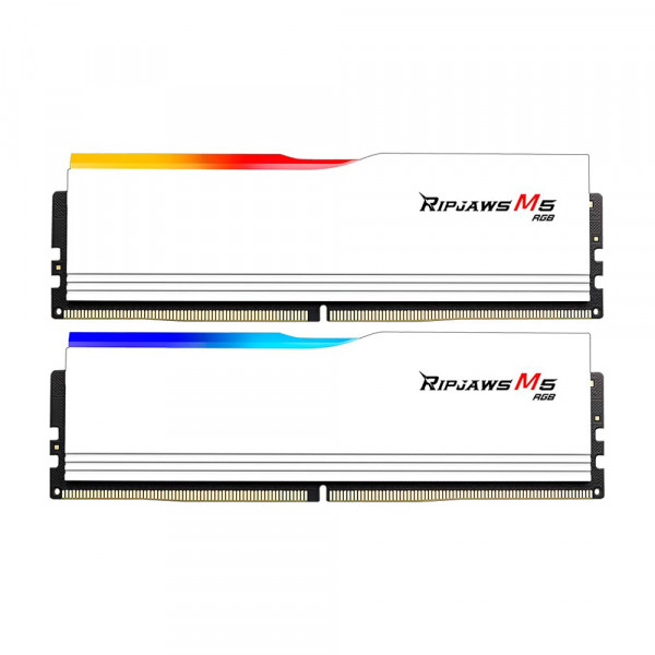RAM G.Skill Ripjaws M5 RGB 32GB (2x16GB) DDR5 6400MHz (F5-6400J3648F16GX2-RM5RW, White)