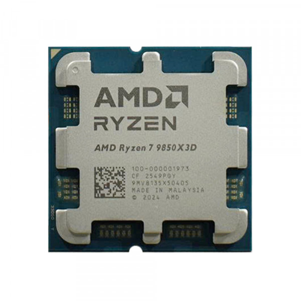 CPU AMD Ryzen 7 9850X3D Tray Chính Hãng (8 Core 16 Thread | Base 4.7Ghz - Turbo 5.6Ghz | Cache 104MB)