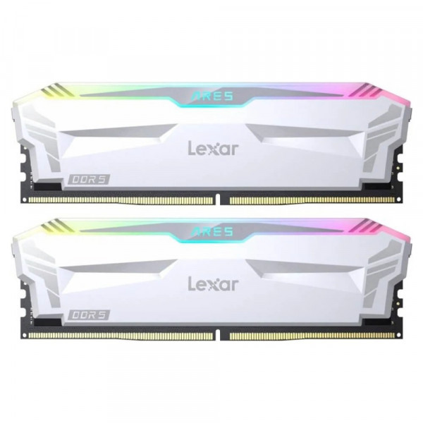 RAM Lexar ARES RGB 32GB (2x16GB) DDR5 6400MHz (White, LD5EU016G-R6400GDWA)