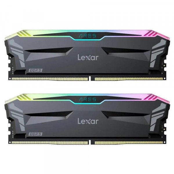 RAM Lexar ARES RGB 32GB (2x16GB) DDR5 6400MHz (Black, LD5EU016G-R6400GDLA)