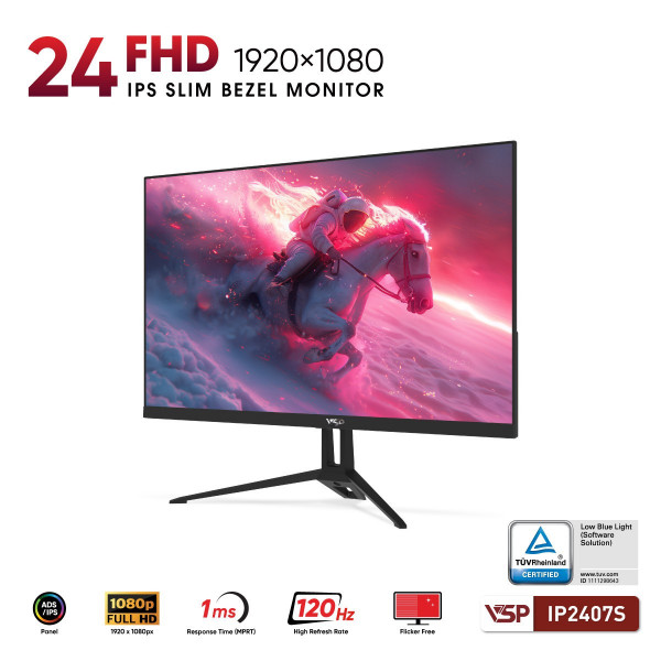 Màn hình VSP IP2407S (23.8 inch - IPS - FHD - 120Hz - 1ms - VGA - HDMI)