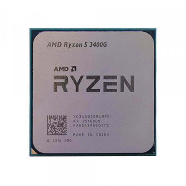 CPU AMD Ryzen 5 3400G MPK(4 Core 8 Thread, 3.7GHz – 4.2GHz Boost, Cache 6MB, Radeon Vega 11, 65W)