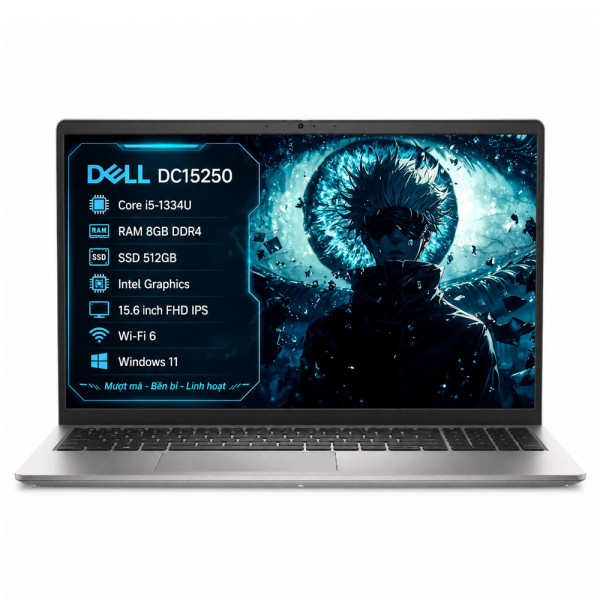 Laptop Dell 15 DC15250 (Core i5-1334U, 8GB RAM, 512GB SSD, Intel UHD Graphics, 15.6 inch FHD, Windows 11, DC15250-1XVHG)