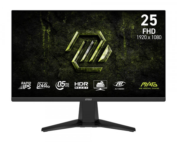 Màn hình MSI MAG 255F X24 (24.5 inch, Rapid IPS, FHD 1920x1080, 240Hz, 0.5ms)