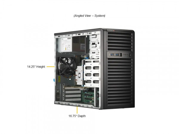 Bộ máy chủ Supermicro VFG-SYS-531R-I-249 (Xeon 6333P, 16GB DDR5 ECC, SSD 240GB)