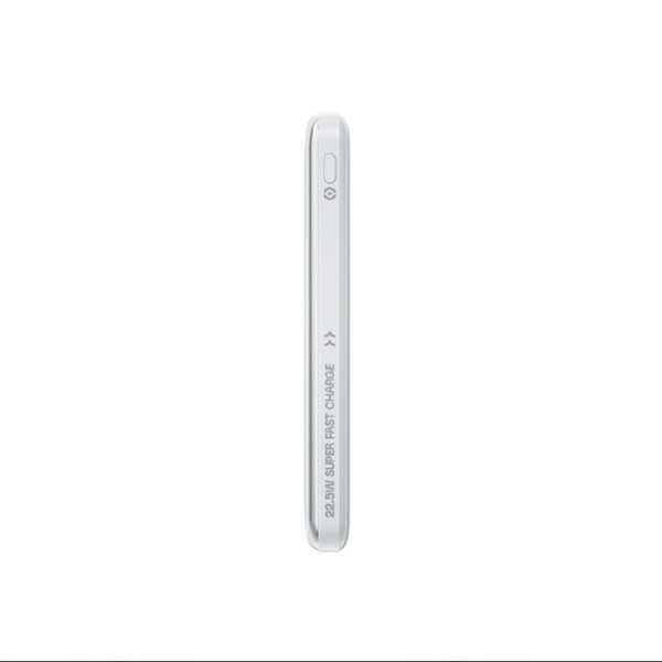 Sạc dự phòng Movespeed MSP19 (10000mAh, 22.5W, Màn hình LED, Tích hợp Type-C, Màu trắng)