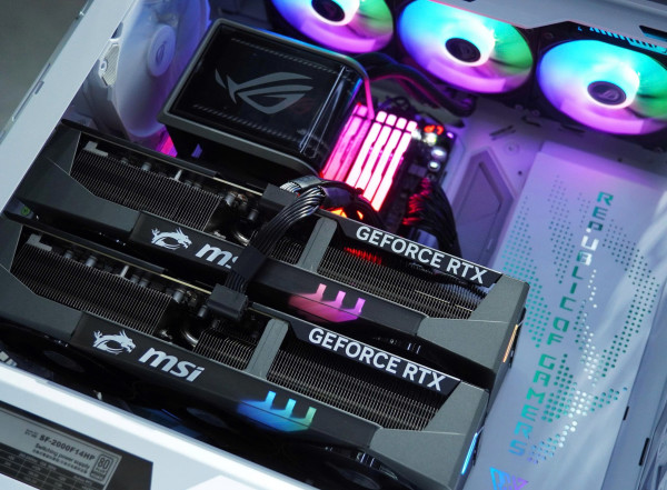 Bộ PC AI AMD Ryzen 9 9950X, RAM 128GB, Dual RTX 5090 32GB