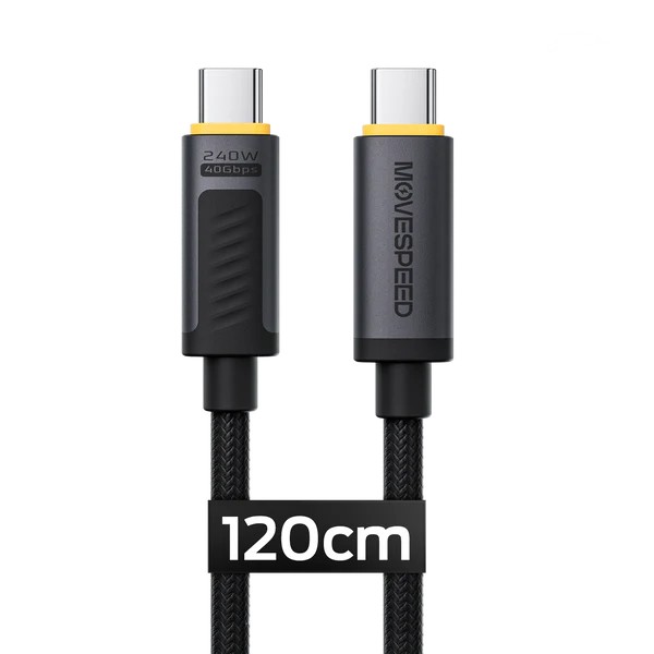 Cáp sạc nhanh Movespeed MSC01 (240W, 40Gbps, Hỗ trợ 8K, Dài 1.2m)