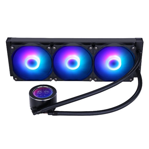 Tản nhiệt nước AIO Sama SM360LD Black (3 Fan 12cm ARGB, Màn Hình LCD)