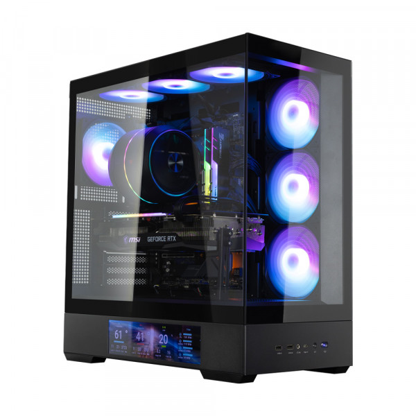 Vỏ case Zalman P40 DS (Mid Tower, 4 Fan ARGB 120mm, Màu đen)