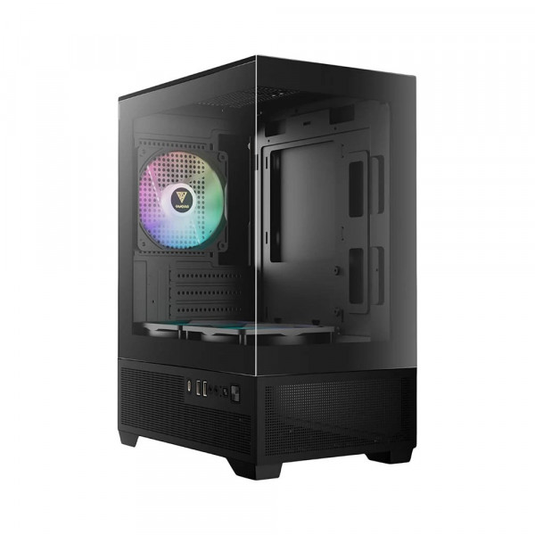 Vỏ case Gamdias Aura GC9M Elite ARGB (M-ATX, 3 Fan ARGB, Màu đen)