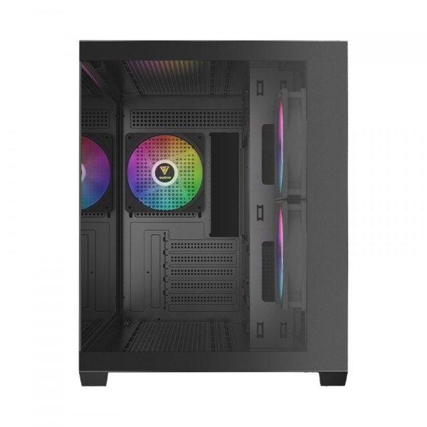 Vỏ case Gamdias GC10M V2 ARGB (M-ATX, 3 Fan ARGB, Màu đen)