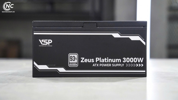 Nguồn máy tính VSP Zeus Platinum VZ3000P 3000W (80 Plus Platinum, Full Modular, Màu đen)