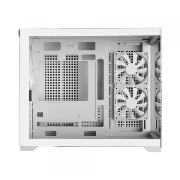 Vỏ case Gamdias GC10M V2 ARGB (M-ATX, 3 Fan ARGB, Màu trắng)