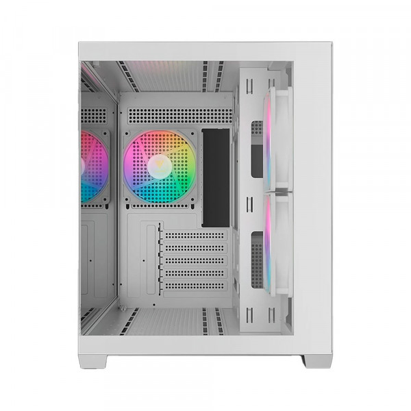 Vỏ case Gamdias GC10M V2 ARGB (M-ATX, 3 Fan ARGB, Màu trắng)