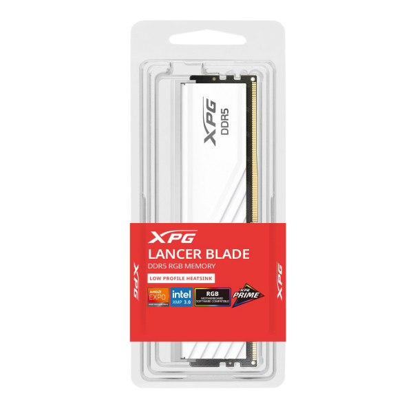 RAM ADATA XPG Lancer Blade RGB 16GB DDR5 5600MHz (1x16GB, White, AX5U5600C4616GSLABWH)