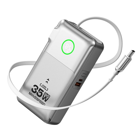 Củ sạc kiêm sạc dự phòng Movespeed MSP13 (3-in-1, 35W, 10000mAh)