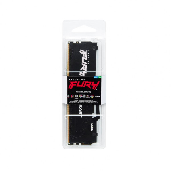 RAM Kingston Fury Beast RGB 32GB DDR5 6000MHz (1x32GB, CL40, Black, KF560C40BBA-32)
