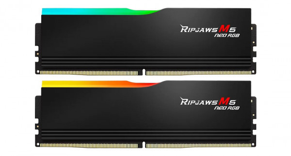 RAM G.Skill Ripjaws M5 Neo RGB 64GB DDR5 6000MHz (2x32GB, Black, F5-6000J3636F32GX2-RM5NRK)