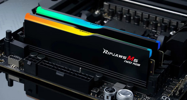 RAM G.Skill Ripjaws M5 Neo RGB 64GB DDR5 6000MHz (2x32GB, Black, F5-6000J3636F32GX2-RM5NRK)
