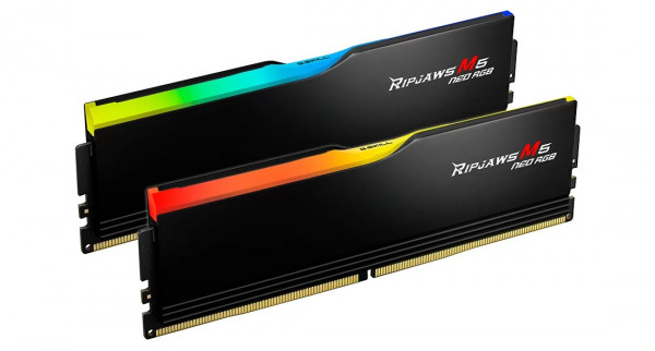 RAM G.Skill Ripjaws M5 Neo RGB 64GB DDR5 6000MHz (2x32GB, Black, F5-6000J3636F32GX2-RM5NRK)