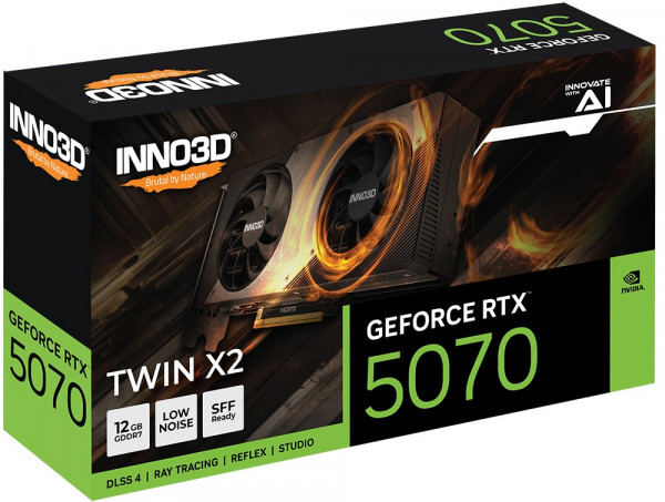 Card màn hình Inno3D GeForce RTX 5070 Twin X2 12GB (GDDR7, 192-bit)