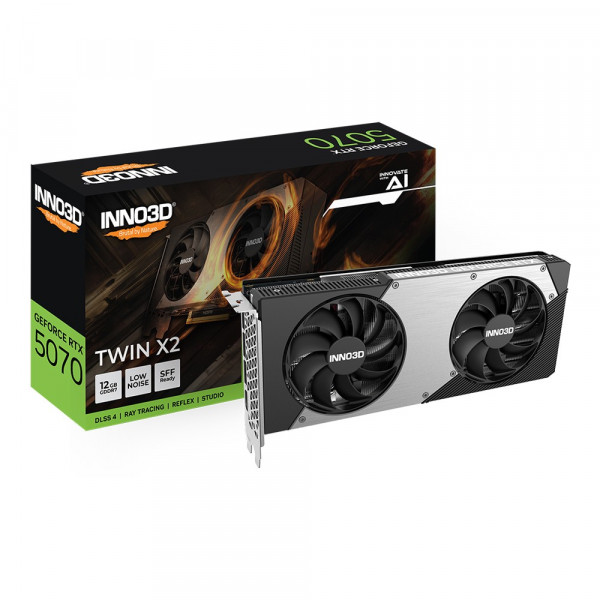 Card màn hình Inno3D GeForce RTX 5070 Twin X2 12GB (GDDR7, 192-bit)