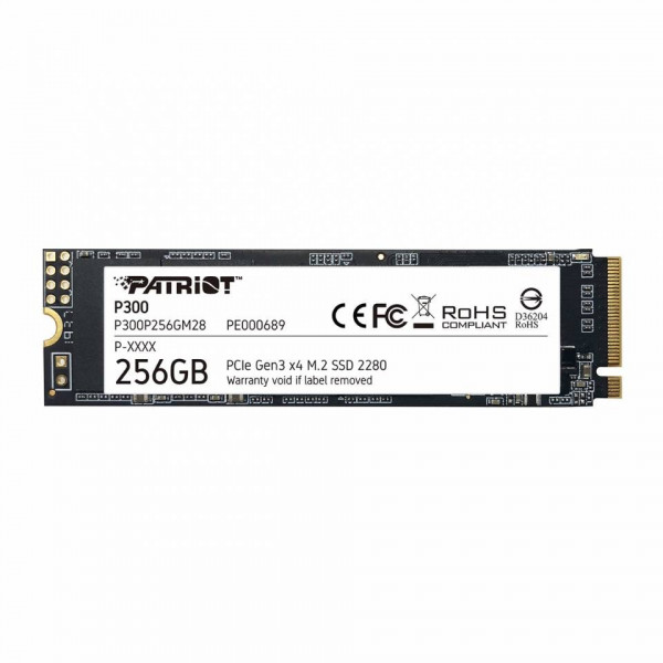 Ổ cứng SSD Patriot P300 256GB NVMe PCIe Gen3 x4 (M.2 2280, P300P256GM28)