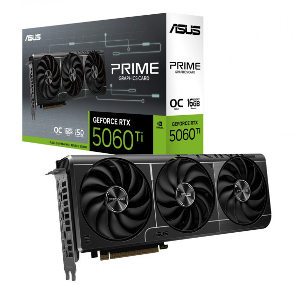 Card màn hình ASUS Prime RTX 5060 Ti OC 16GB (GDDR6, 128-bit, PRIME-RTX5060TI-O16G)