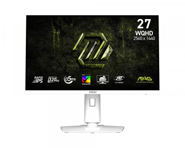 Màn hình MSI MAG 274QRFW (27 inch, Rapid IPS, 2K QHD, 180Hz, 1ms, White)