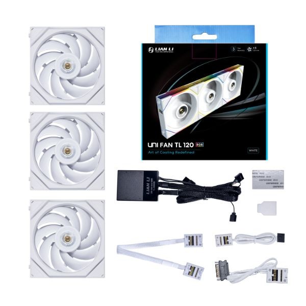 Quạt Máy Tính Lian Li UNI FAN TL120 White Triple Pack