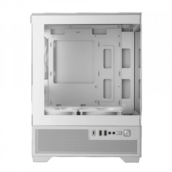 Vỏ case Gamdias Aura GC9M Elite ARGB (M - ATX, White, 3 Fan ARGB)