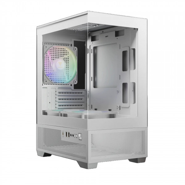 Vỏ case Gamdias Aura GC9M Elite ARGB (M - ATX, White, 3 Fan ARGB)