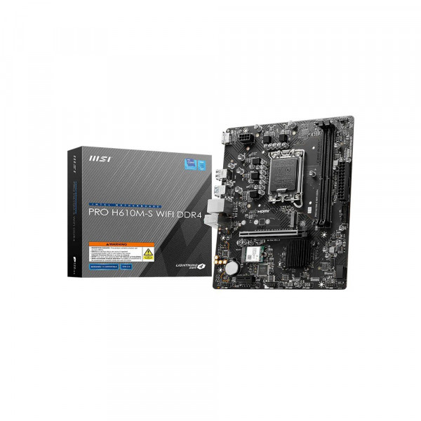 Mainboard MSI PRO H610M-S WIFI DDR4 (Intel H610, LGA 1700, mATX)