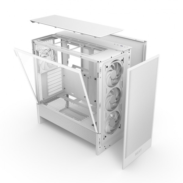 Vỏ case NZXT H5 Flow (White, CC-H51FW-R1)