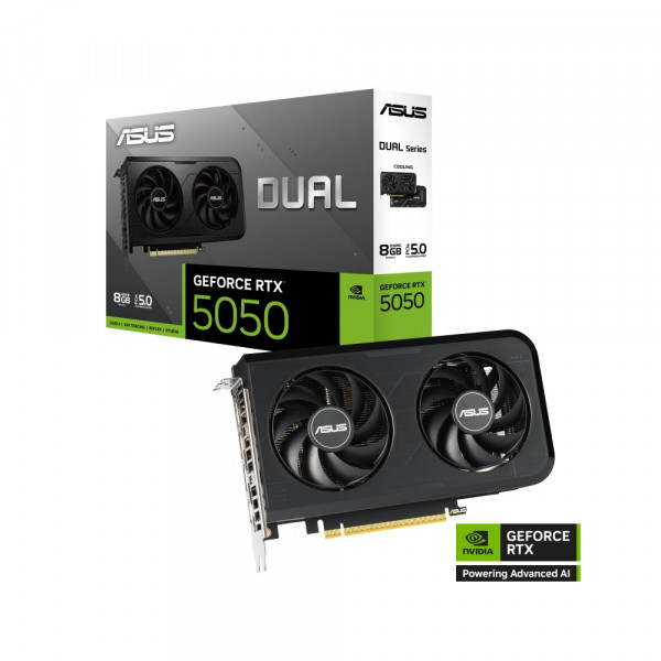 Card màn hình ASUS Dual GeForce RTX™ 5050 8GB GDDR6 OC Edition (DUAL-RTX5050-O8G)