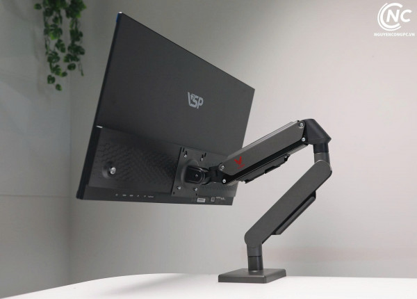 Giá treo màn hình VSP VA80-1G (17-32 inch, Chân đơn, Màu Đen Xám)