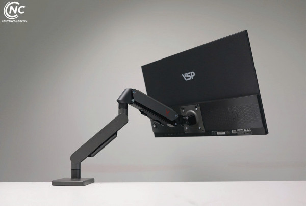 Giá treo màn hình VSP VA80-1G (17-32 inch, Chân đơn, Màu Đen Xám)
