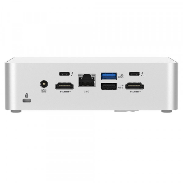 Bộ PC Mini Intel Asus NUC 15 PRO (5- 225H/2xDDR5-6400/2xNVMe,SATA/ 2x HDMI 2.1/2x Thunderbolt/ VESA MOUNT/WHITE)