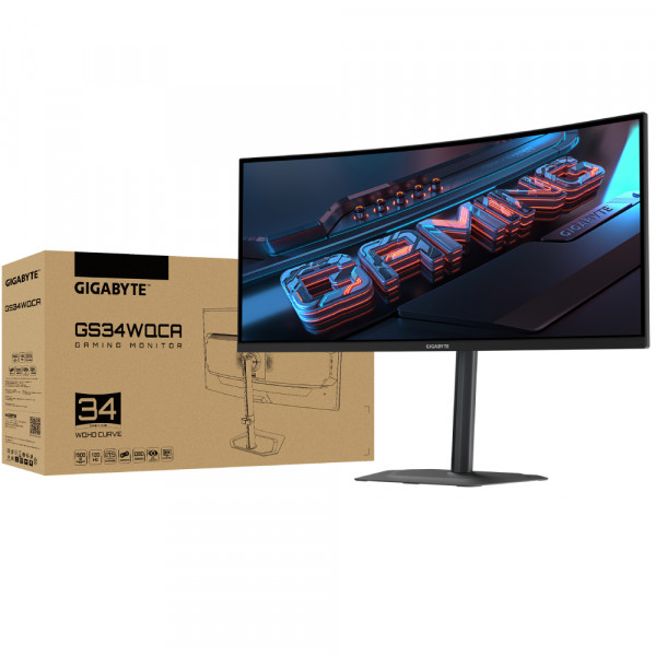 Màn hình Gigabyte GS34WQCA (34 inch, VA, WQHD, 120Hz, 1ms, Cong 1500R)