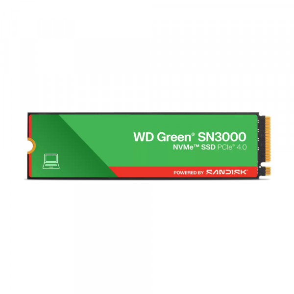 Ổ cứng SSD WD Green SN3000 1TB NVMe PCIe Gen4x4 (M.2 2280, WDS100T5G0E)