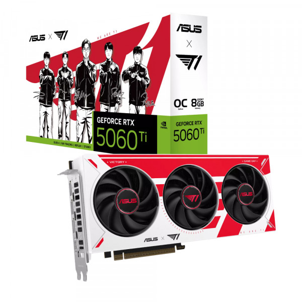 Card màn hình ASUS TUF Gaming T1 GeForce RTX 5060 Ti 8GB OC Edition (GDDR7, 128-bit)