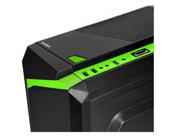 Case Sama Esport-2 Black - Green