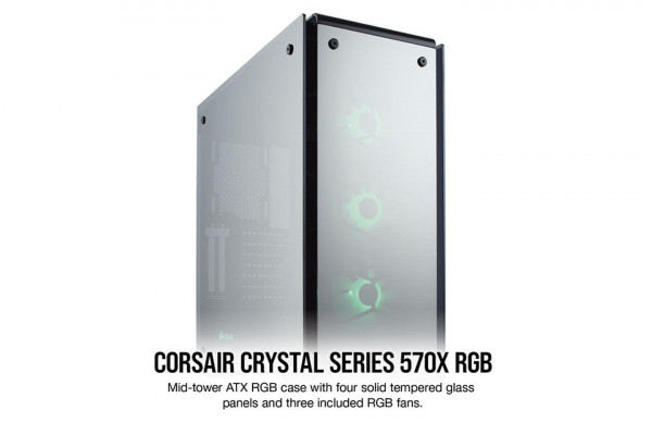 Case Corsair Crystal Series 570X RGB Mirror Special Edition Black