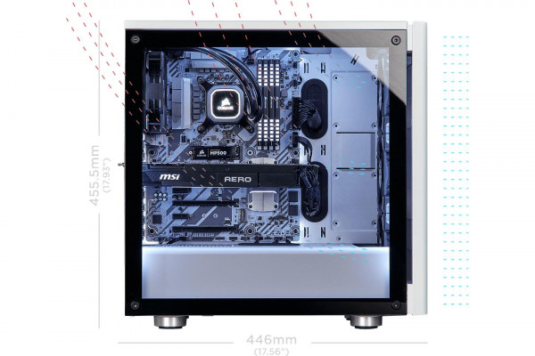 Case Corsair Carbide Series 275R Tempered Glass Mid-Tower Gaming White