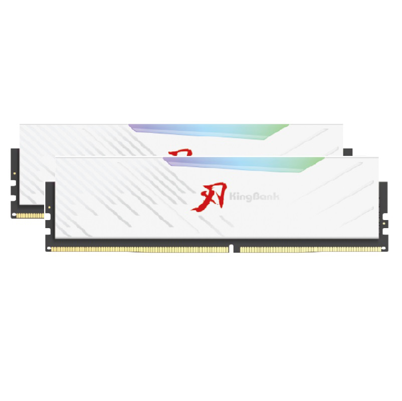 RAM Kingbank Sharp Blade RGB Trắng 32GB (2x16GB) DDR5 6000MHz