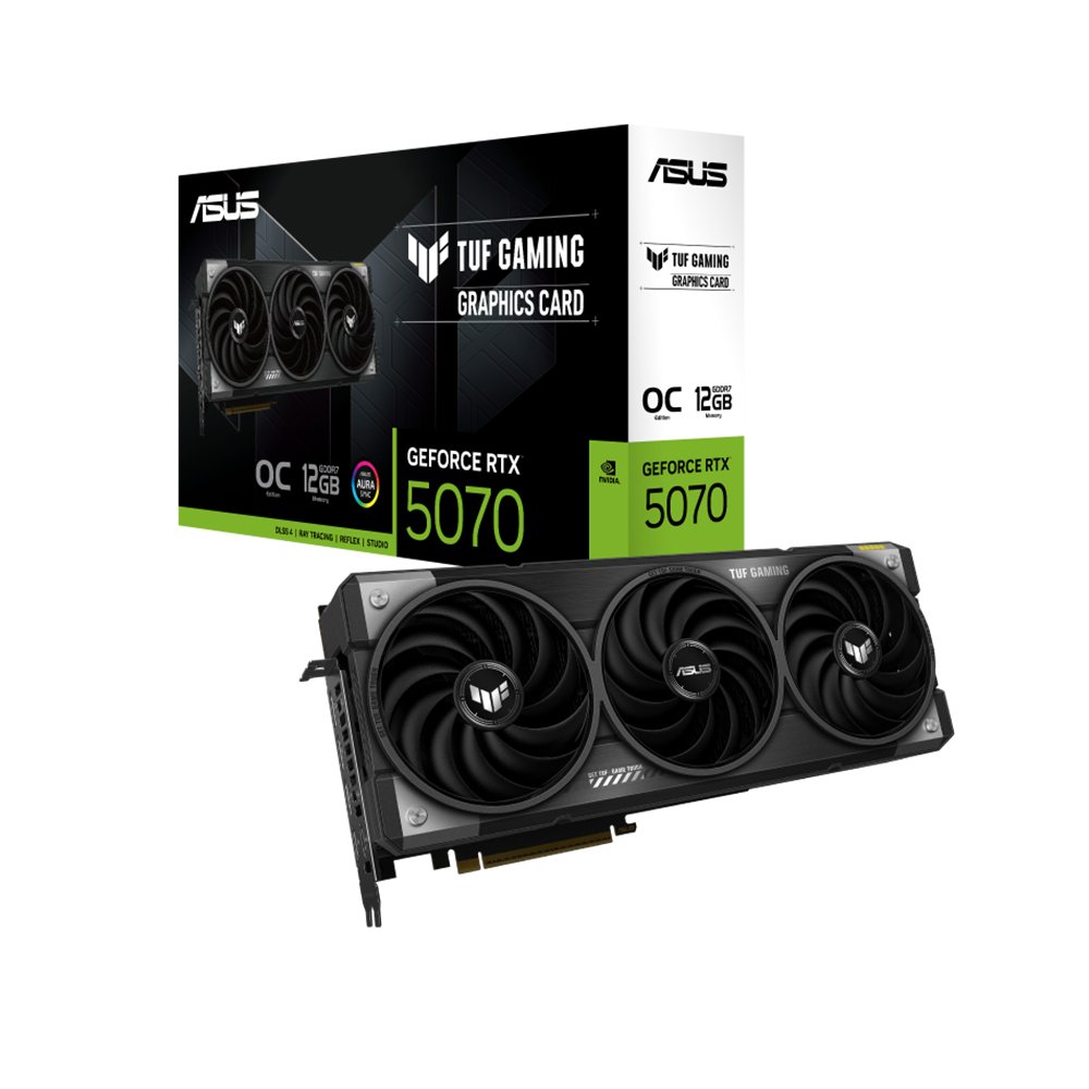 Card màn hình ASUS TUF Gaming GeForce RTX 5070 12GB (GDDR7, TUF-RTX5070-O12G-GAMING)