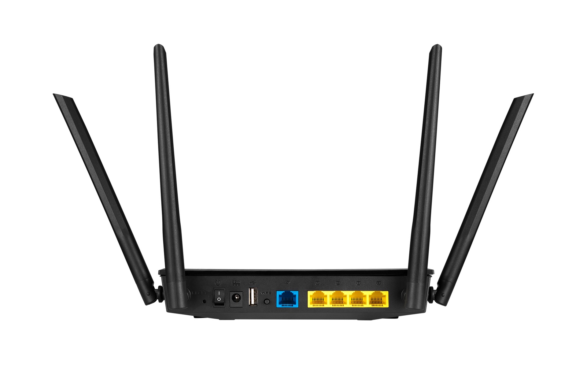 Router Wifi ASUS RT-AC59U được trang bị bốn cổng Gigabit LAN